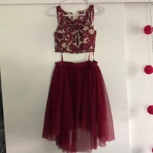 Two Piece Hoco dress ✨ SIZE 0 ✨  brand:My Michelle